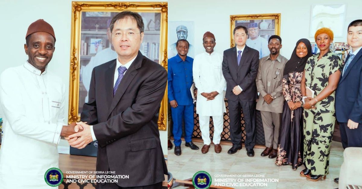 Minister Chernor Bah Hosts New Chinese Ambassador, Pushes for Civic Infrastructure Support