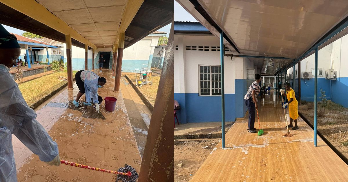 Kenema Regional Government Hospital Conducts Monthly Cleaning Exercise Ahead of 300 Days of Activism