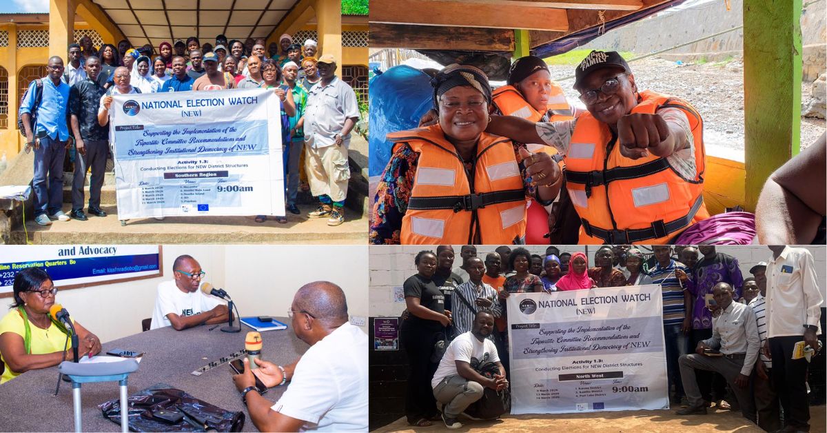 NEW Continues District-Level Elections in Eight Districts Across Sierra Leone