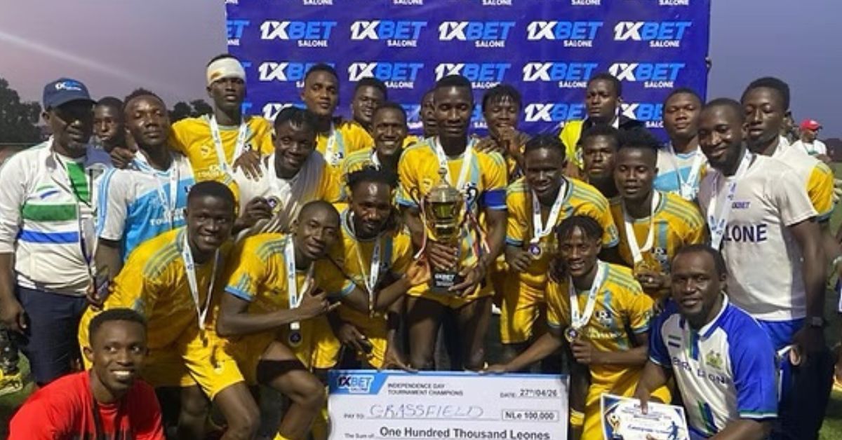 Grassfield Community Wins 1xBet Salone Trophy After Penalty Shootout Victory