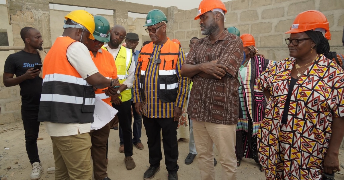 Health Minister Inspects Ongoing 100-Bed Hospital Project in Moyamba