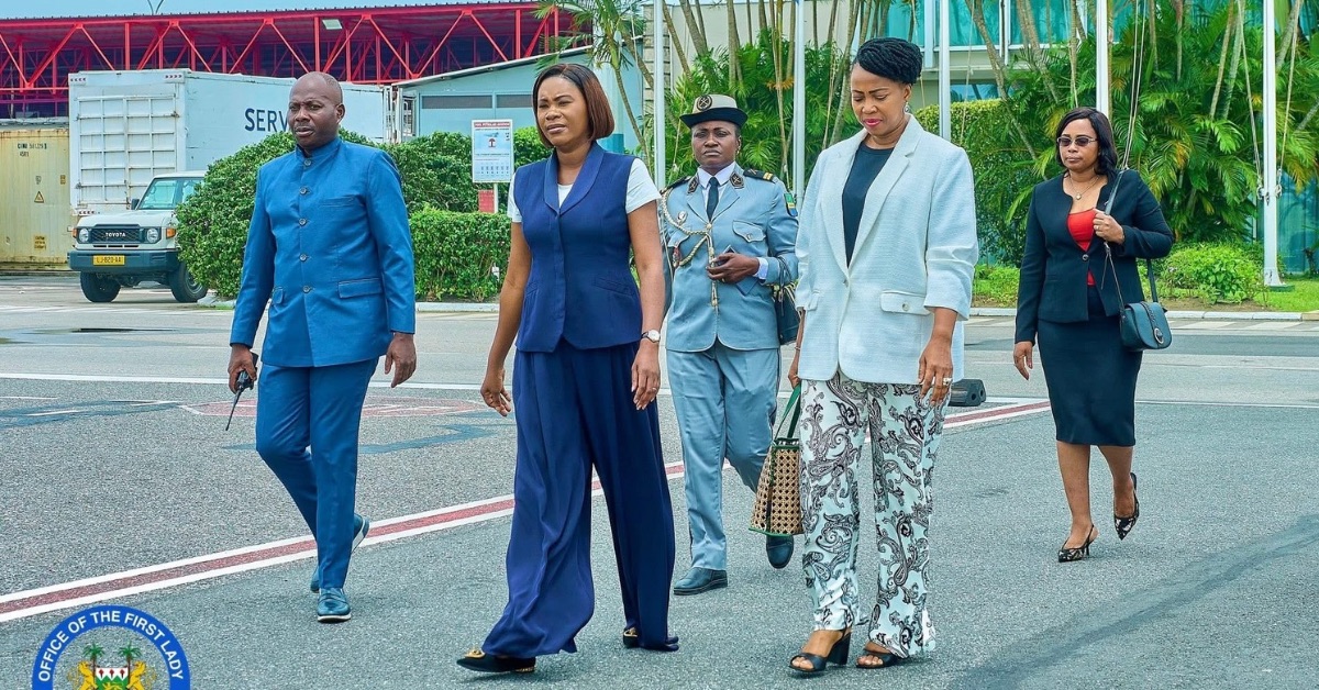 First Lady Fatima Bio Departs Gabon After Continental Women’s Resilience Talks