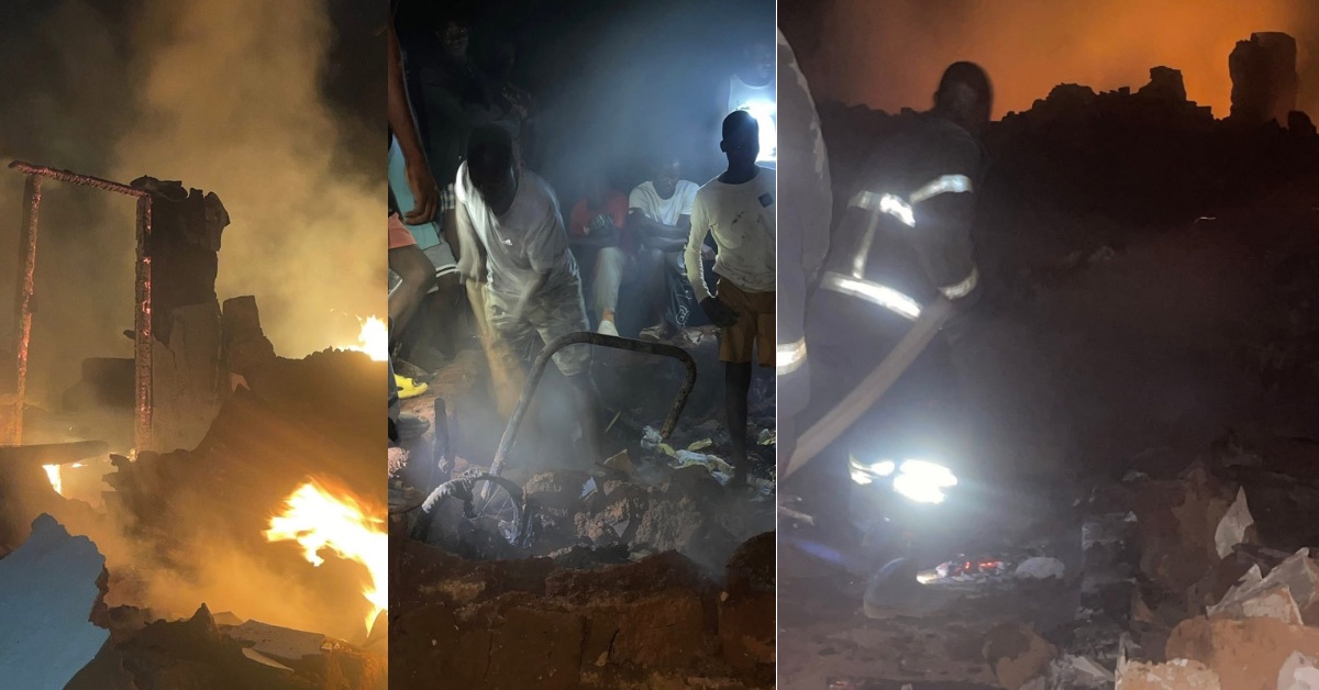 Fire Destroys Entire Building in Freetown, Leaves Multiple Bodies Severely Burnt