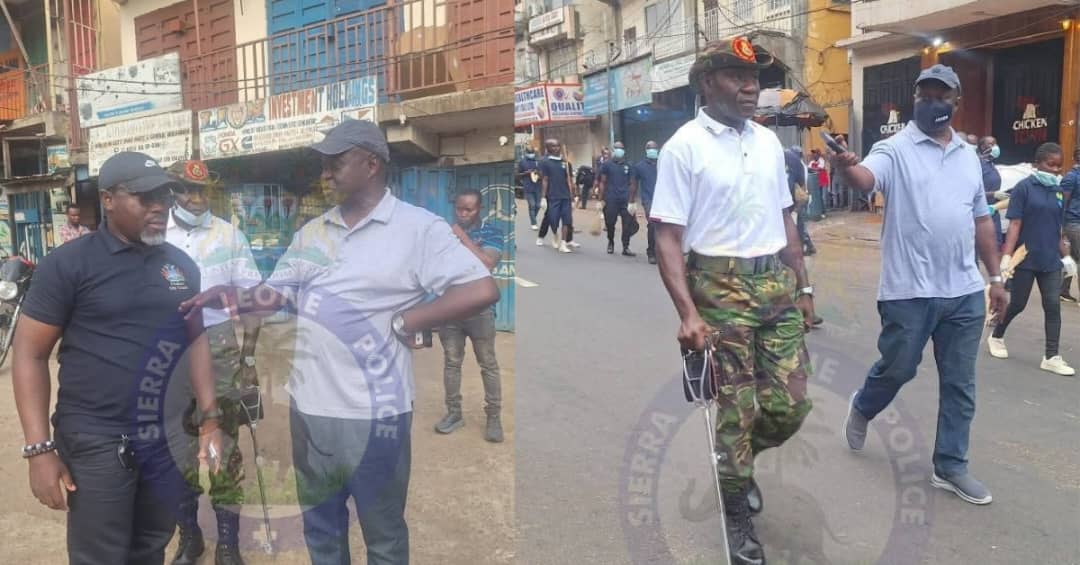IGP William Sellu Leads Security Sector in Major Clean-Up Exercise Across Freetown