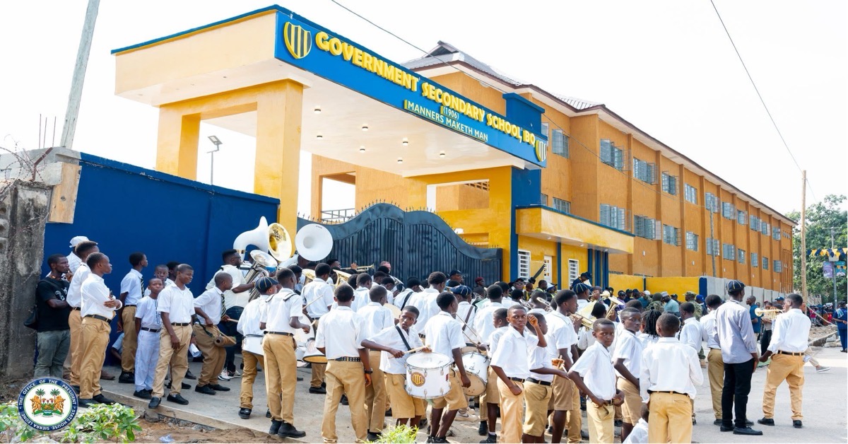 Bo School Gets New Look as President Bio Commissions Modern Entrance and Exit Gates