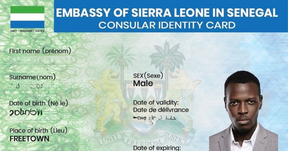 Sierra Leone Embassy in Dakar Introduces Biometric ID Card for Nationals