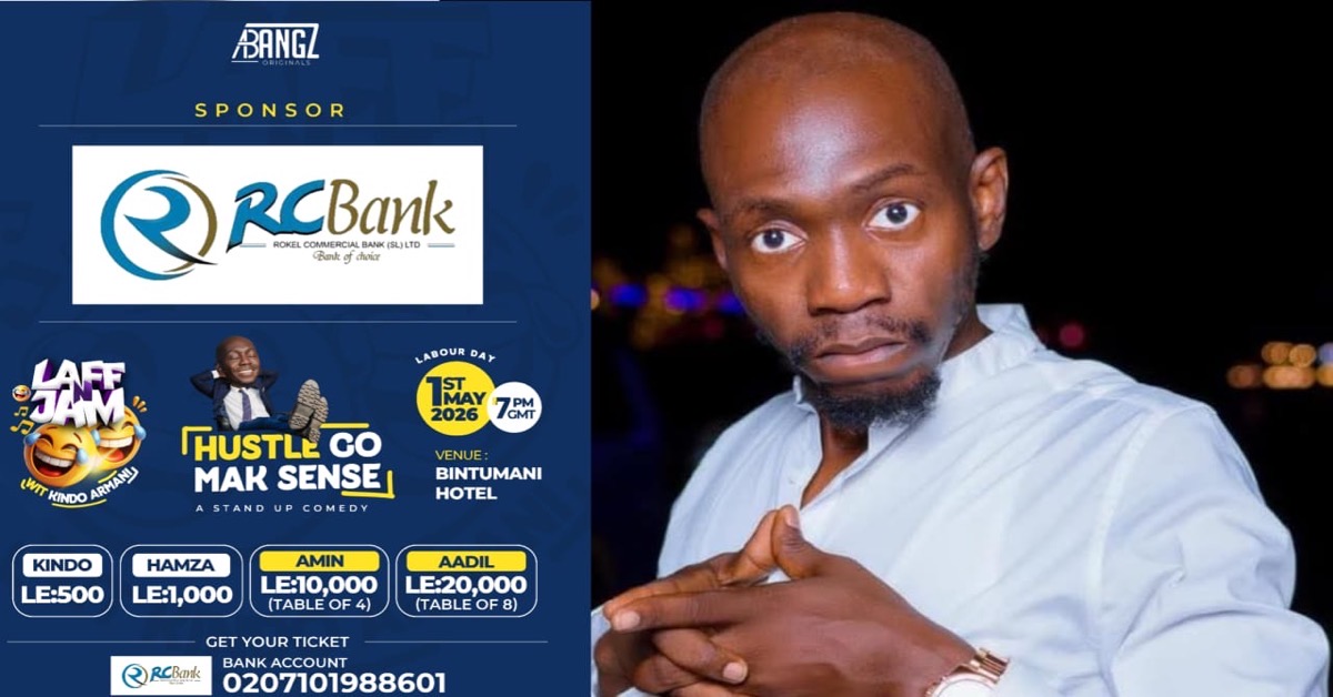 Kindo Armani Announces ‘Hustle Go Mak Sense’ Comedy Show in Freetown