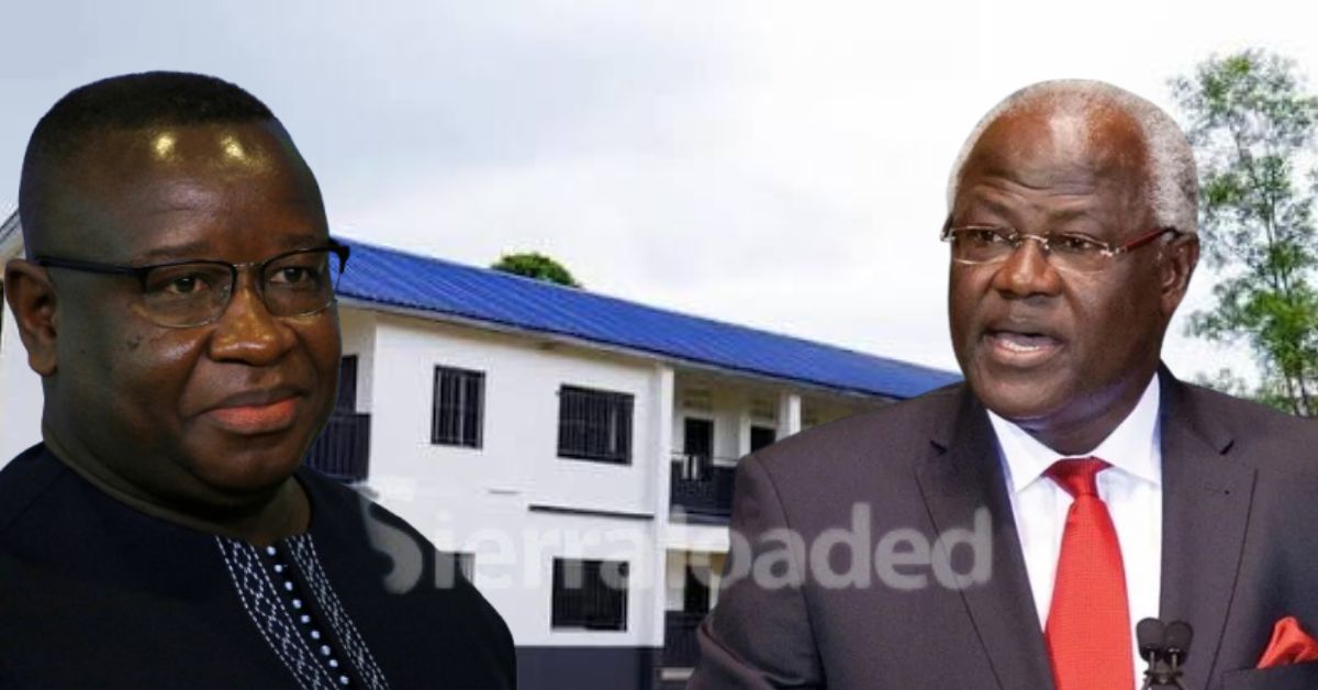 President Bio Slams Ex-President Koroma Over Magburaka Boys School’s Poor Condition as Renovation Begins