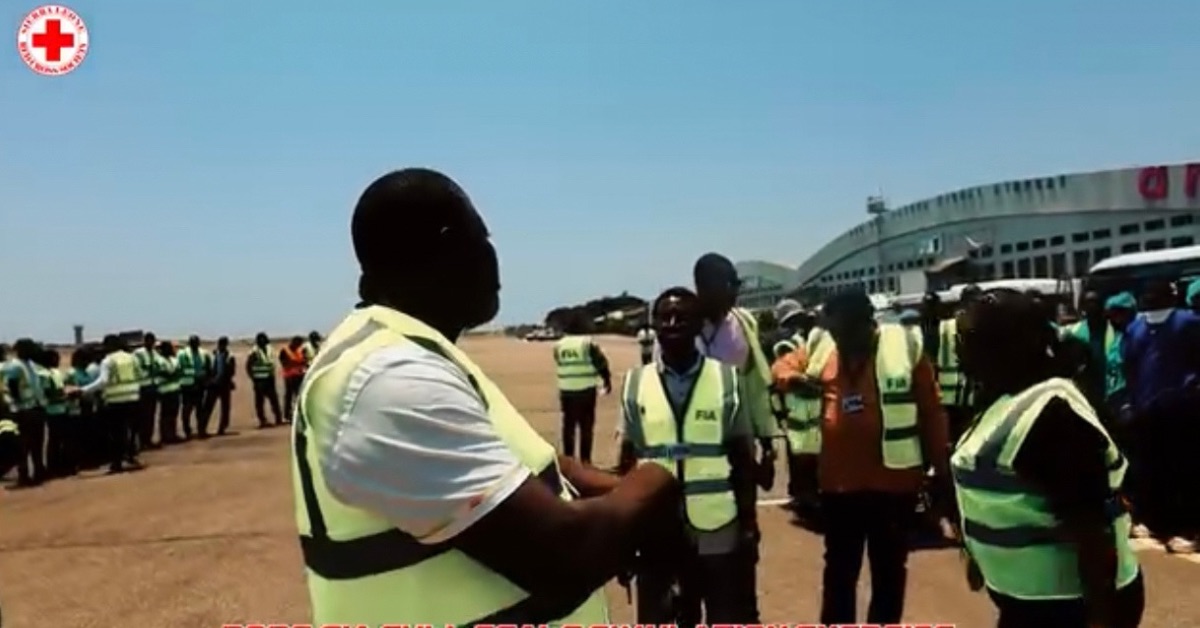 Red Cross Boost Emergency Readiness in Freetown International Airport Simulation Drill