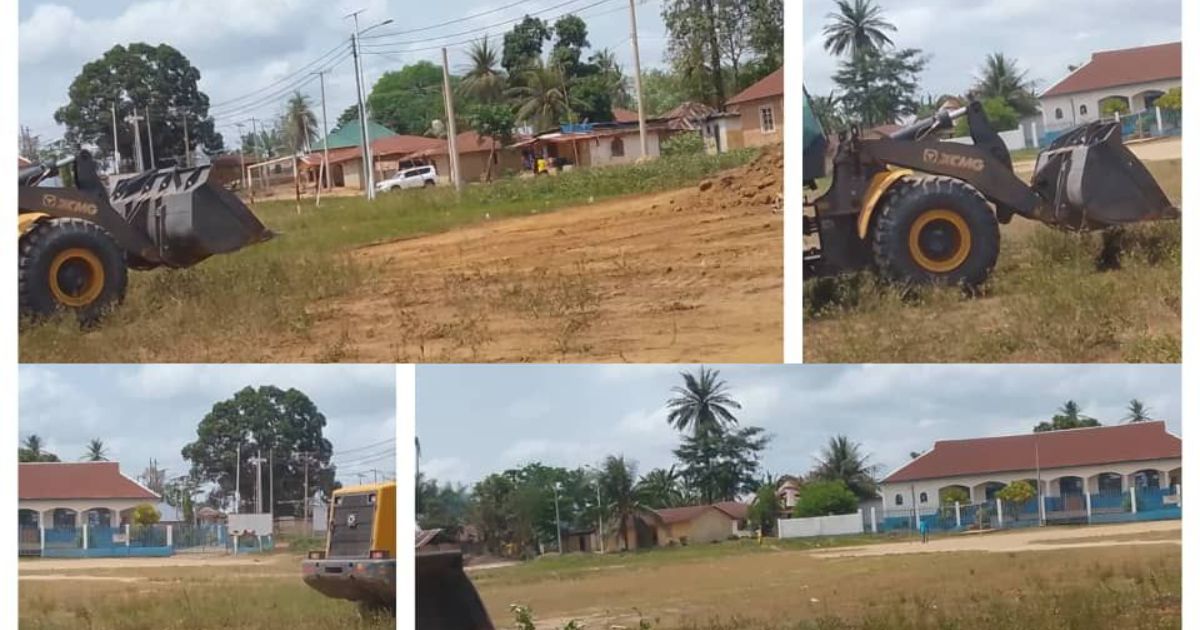 NSA Boss Emmanuel Saffa Abdulai Commences Tihun Artificial Turf Project