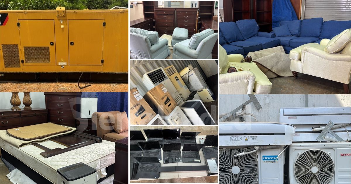 U.S. Embassy in Freetown to Hold Online Auction of Used Furniture, Electronics, and Generators