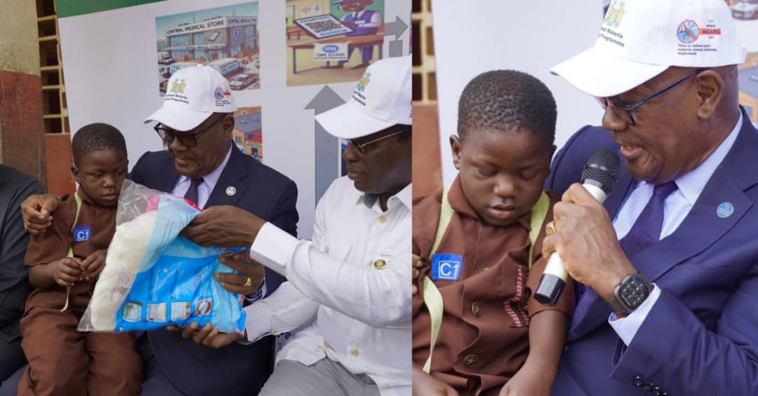 Health Minister Leads Mosquito Net Distribution at Aberdeen School Ahead of World Malaria Day