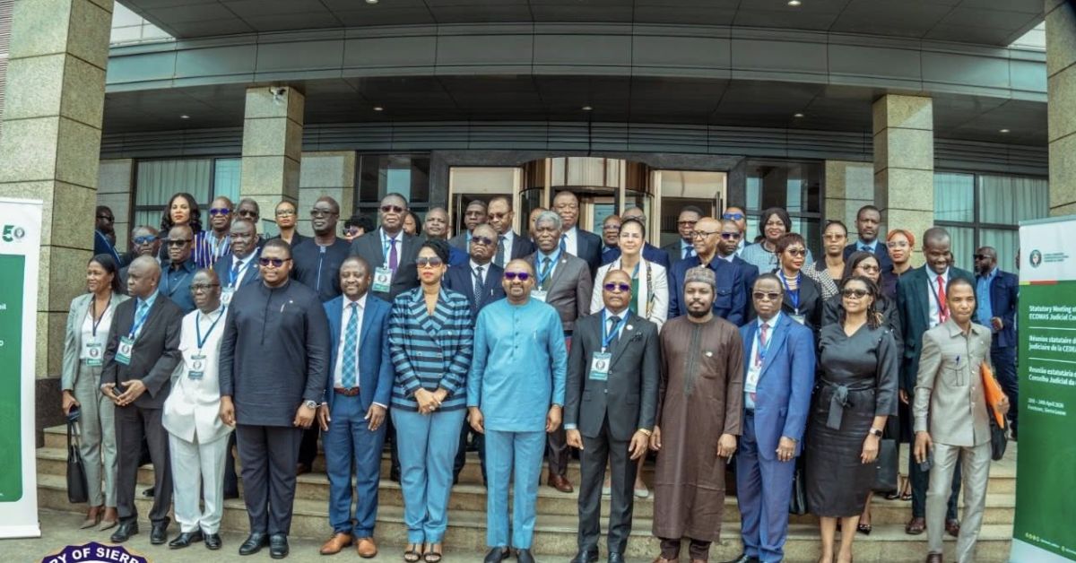 ECOWAS Commends Sierra Leone’s Judicial Leadership at High-Level Meeting