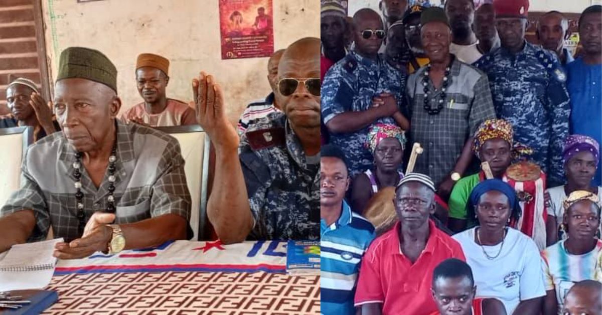 Kamakwie Police Promote Collaborative Policing in Kamaranka Chiefdom During Independence Outreach