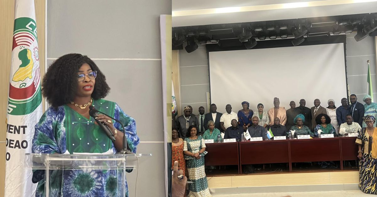 Gender Minister Isata Mahoi Calls for Action on Child Protection at ECOWAS Meeting