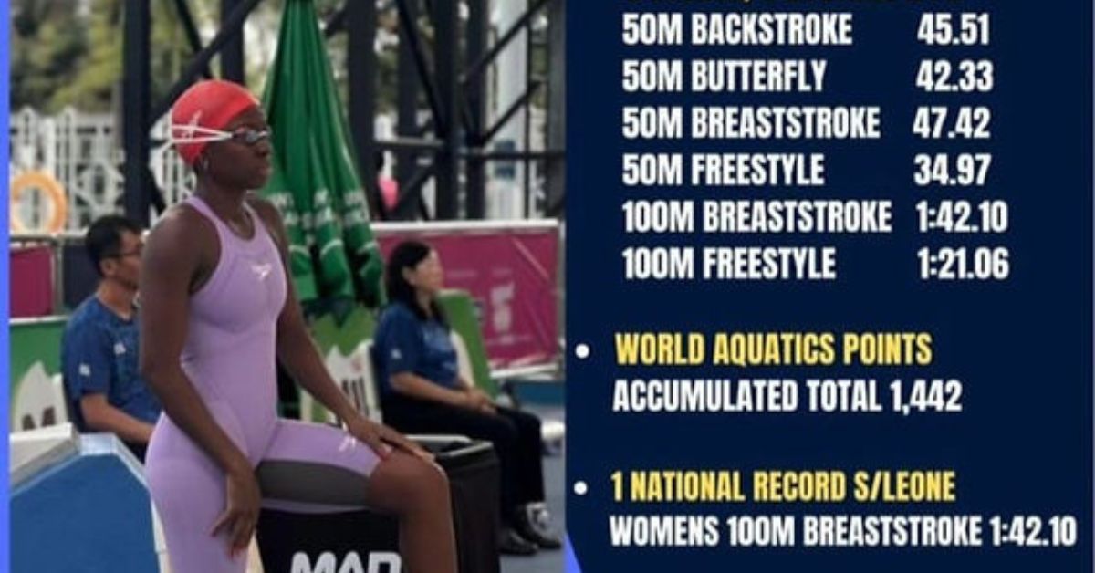 Sierra Leonean Olympian Ola Records Performance Gains Ahead of Commonwealth Games