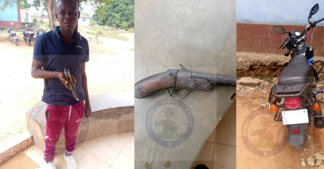 Motorbike Rider Caught Red-Handed with Illegal Firearm at Ngeliama Checkpoint