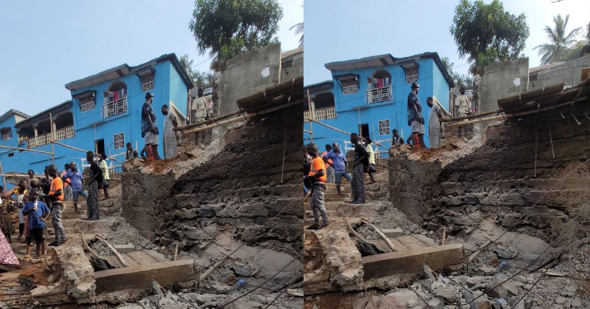 JUST IN: Two Children Killed, Third in Critical Condition as Unfinished Building Collapses in Freetown