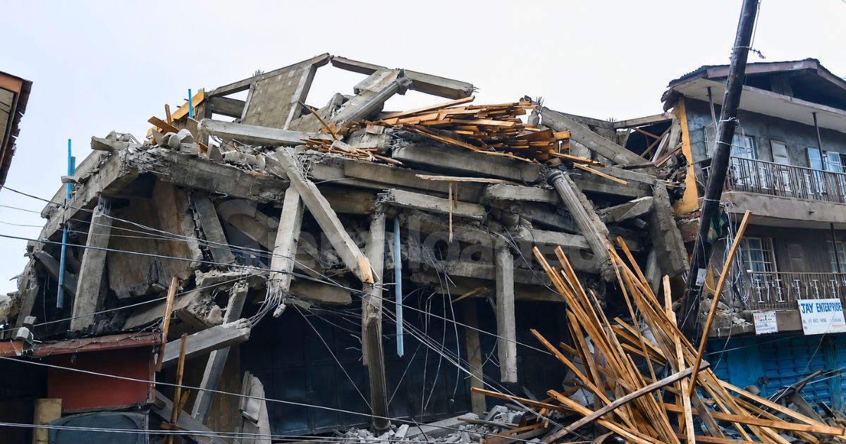 5-Storey Building Collapses on Kissy Road in Freetown During Heavy Rain