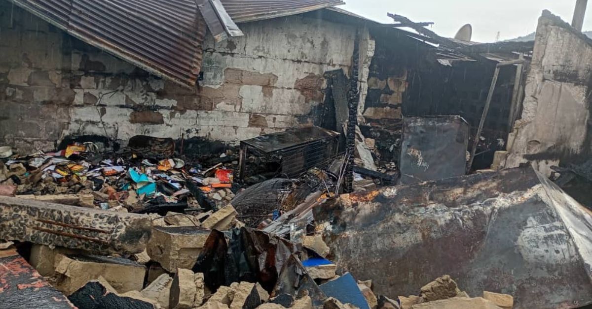 Kissy: Fire Destroys Aludama Pre and Memorial School