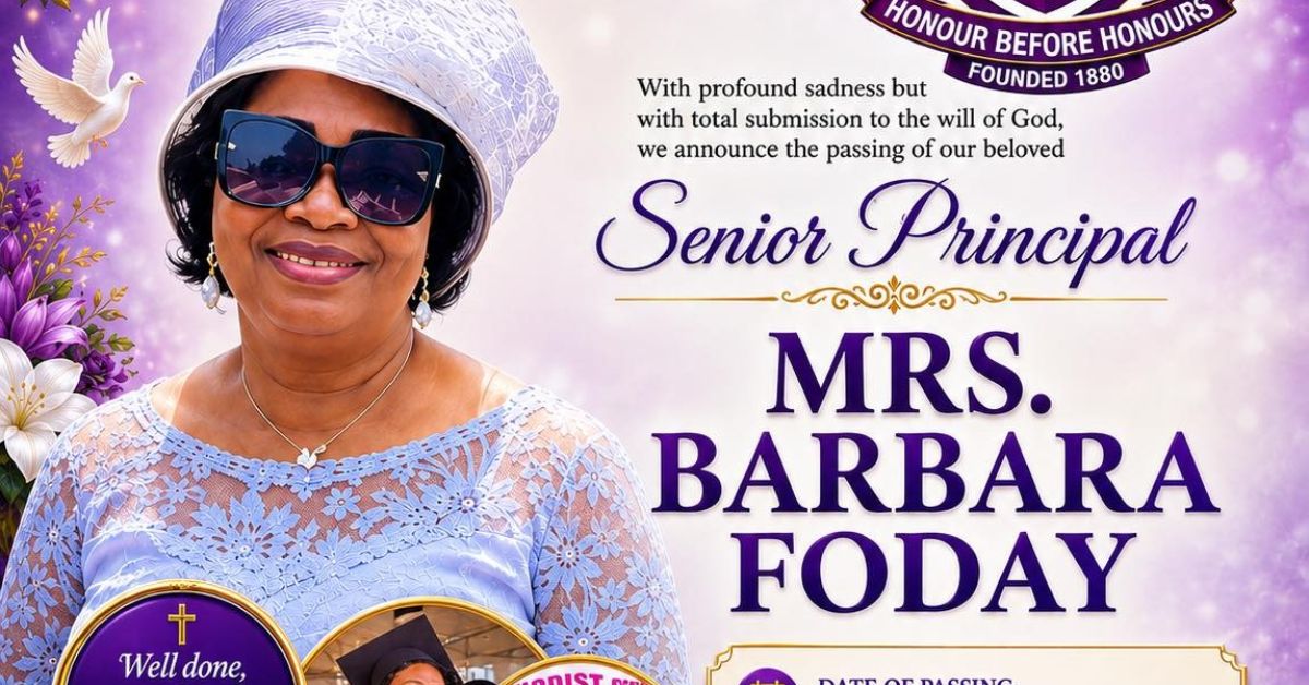 Methodist Girls High School Principal Barbara Foday Passes Away