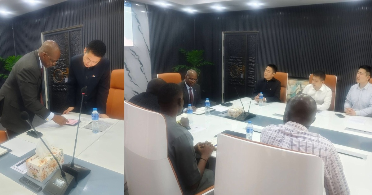 Chinese Embassy Official Pays Courtesy Visit to Mines Minister, Discusses Mining Cooperation