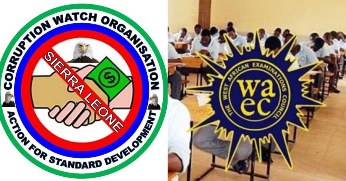 Corruption Watch (SL) Issues Strong Warning to WAEC, Schools Over Exam Malpractice