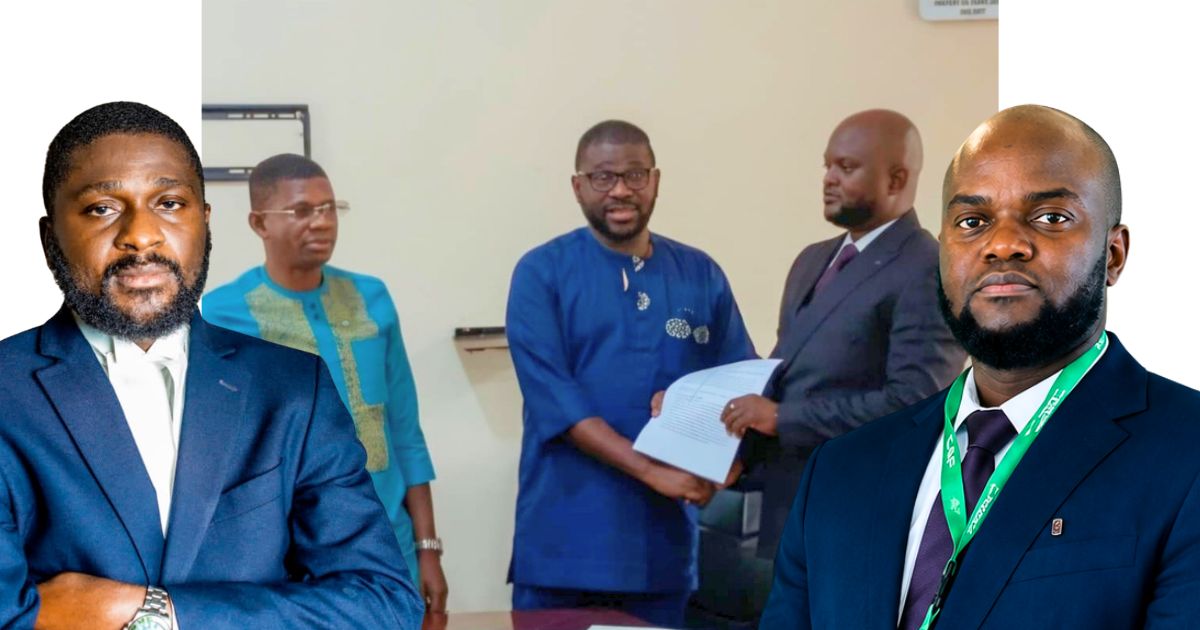 Emmanuel Saffa Abdulai Hands Over to New NSA Executive Director Alphaka Conteh