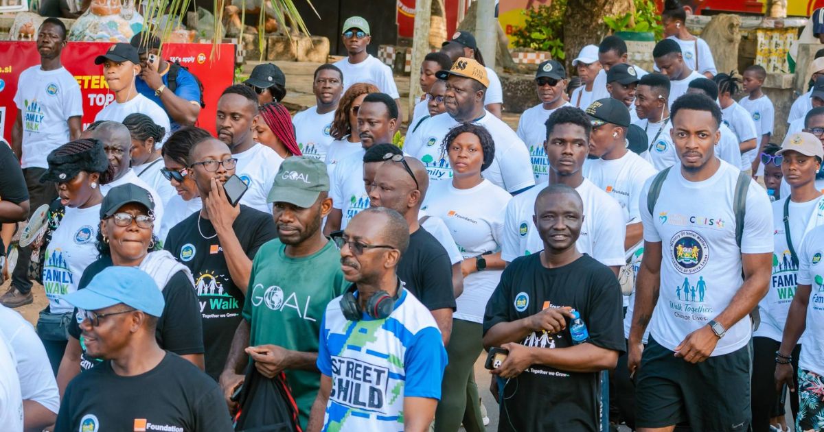 Strong Families, Strong Commmunities: Ministry of Social Welfare Leads Family Health Walk in Freetown