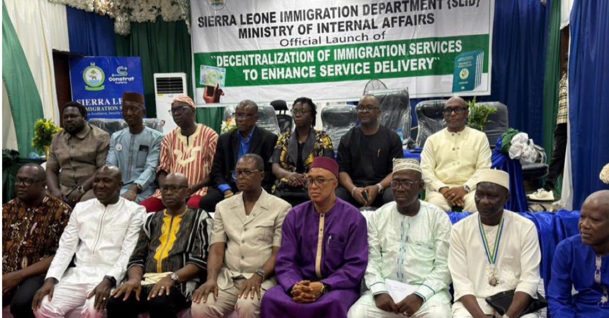 Government Opens North East Passport, Permit Centre in Makeni