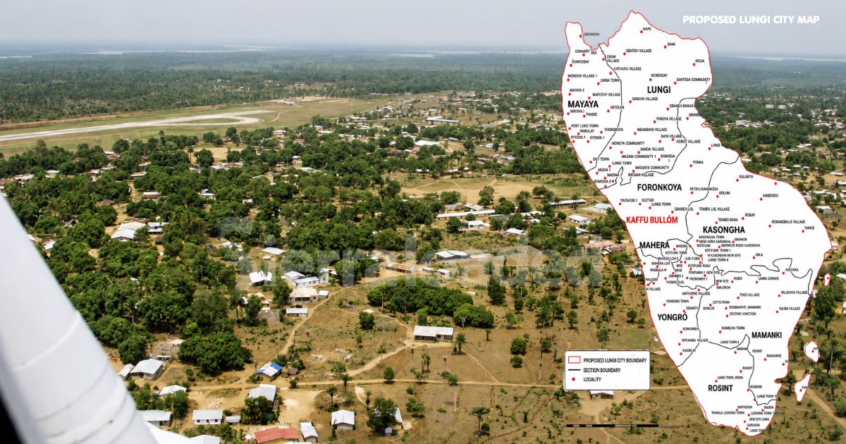 Government of Sierra Leone Unveils Map And Blueprint for New Lungi “Gateway City”