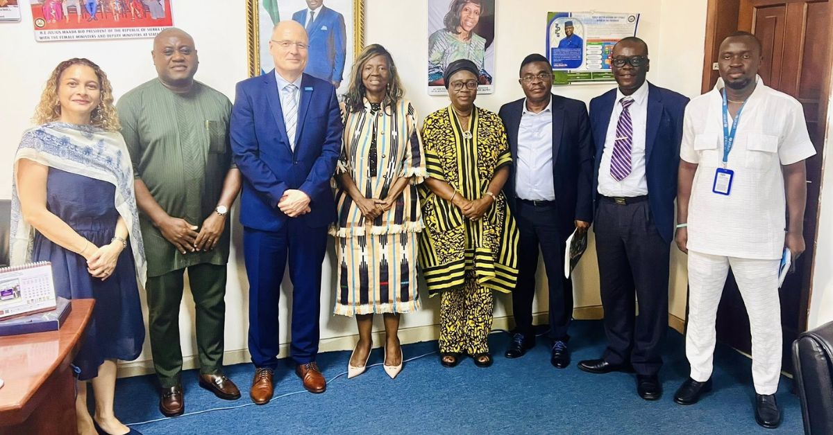UNICEF Resident Representative Schwenk Bids Farewell to Sierra Leone Government