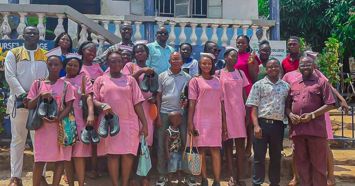 First Lady’s Office Donates Footwear to College of Health Sciences Students