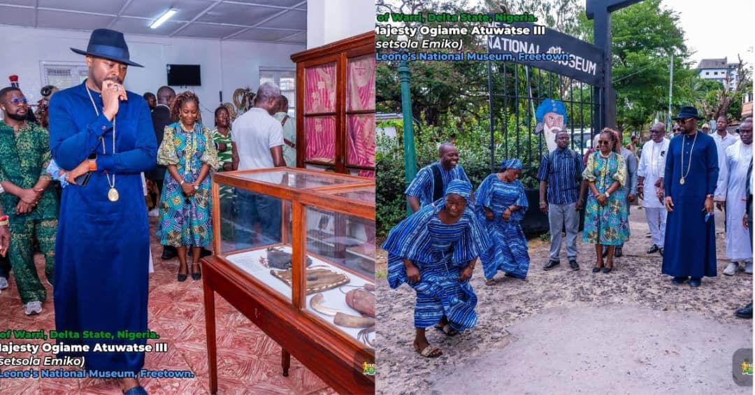 Nigerian Traditional Ruler Olu of Warri Tours Sierra Leone’s Historic Sites During Diplomatic Visit