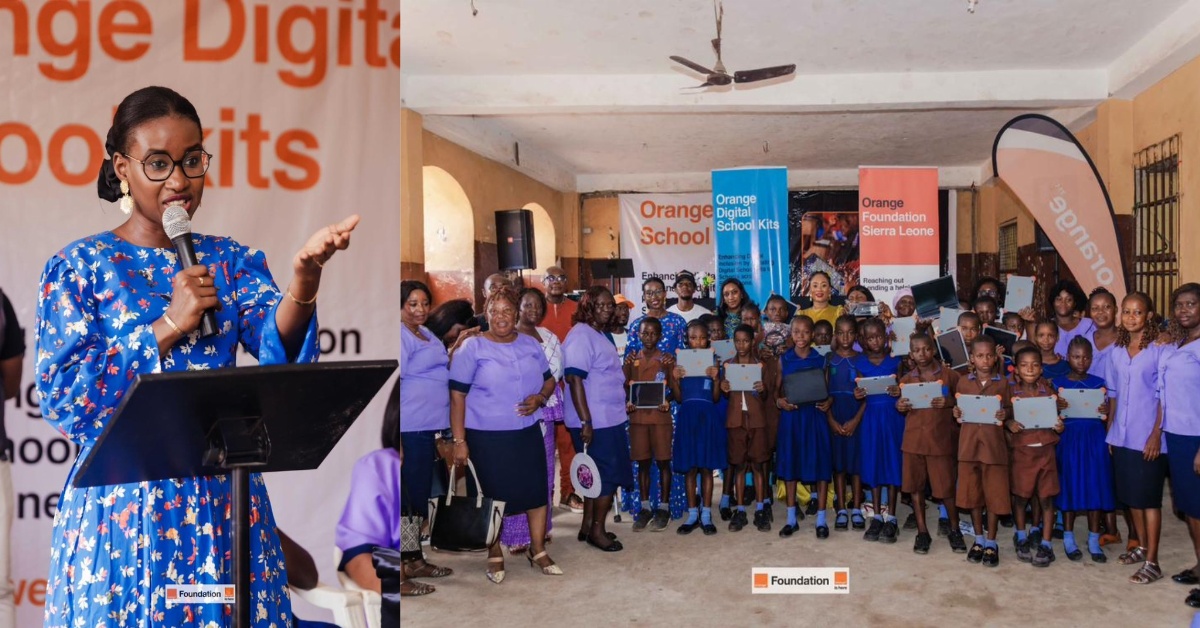Orange Foundation Donates Digital School Kits to Regent Square Municipal Primary School in Freetown