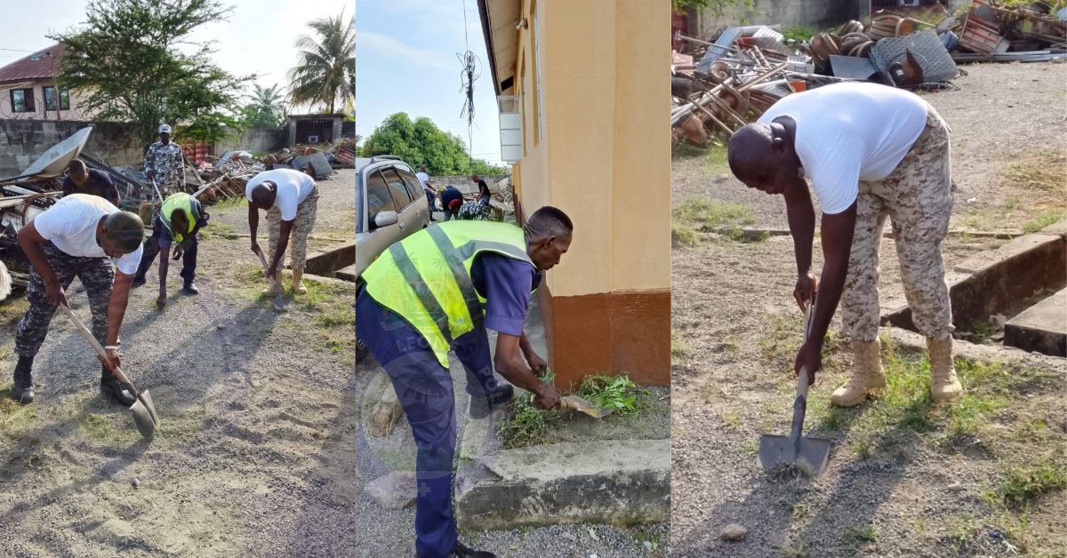 Tankoro Division LUC Leads Major Sanitation Exercise Across Police Facilities