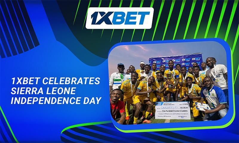 1xBet Marks Sierra Leone’s 65th Independence Day with Football Tournament and Giveaways
