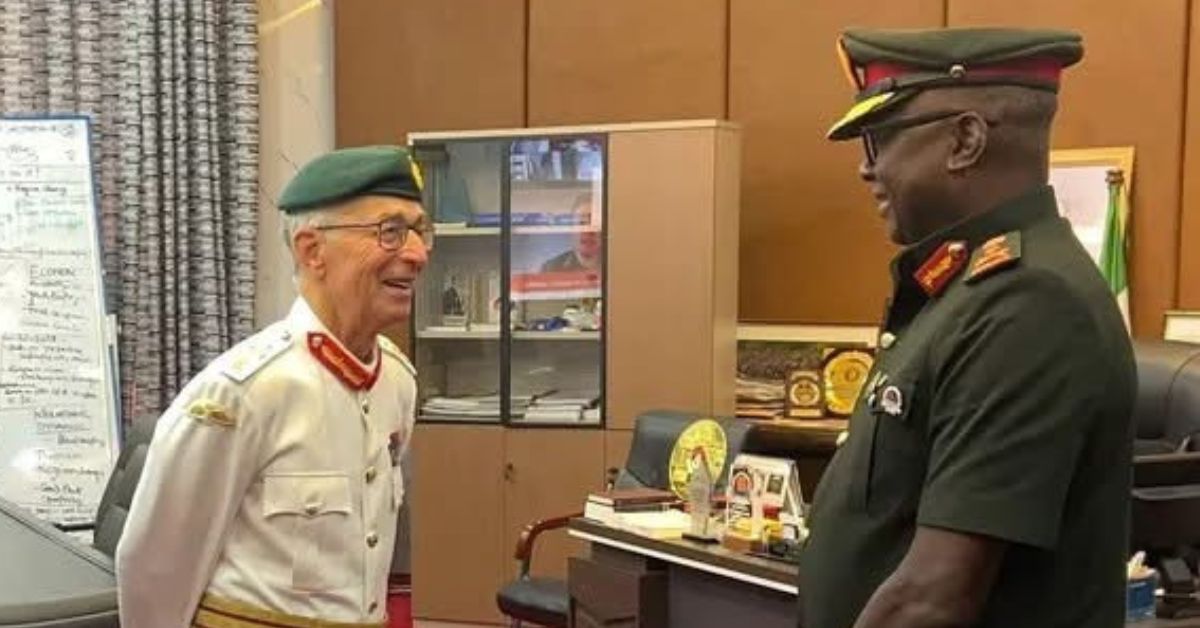RSLAF Chief Bangura Meets Former UK Defence Commander on Security Partnership in Freetown