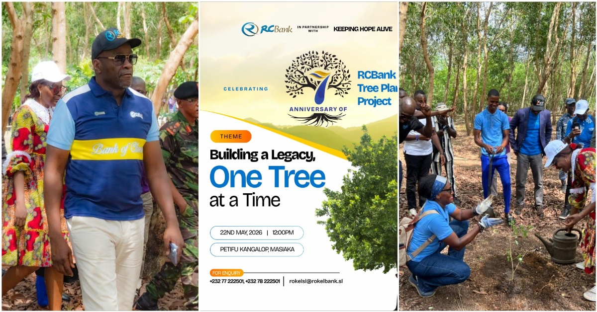 Rokel Commercial Bank Marks 7th Tree Planting Anniversary in Koya Chiefdom