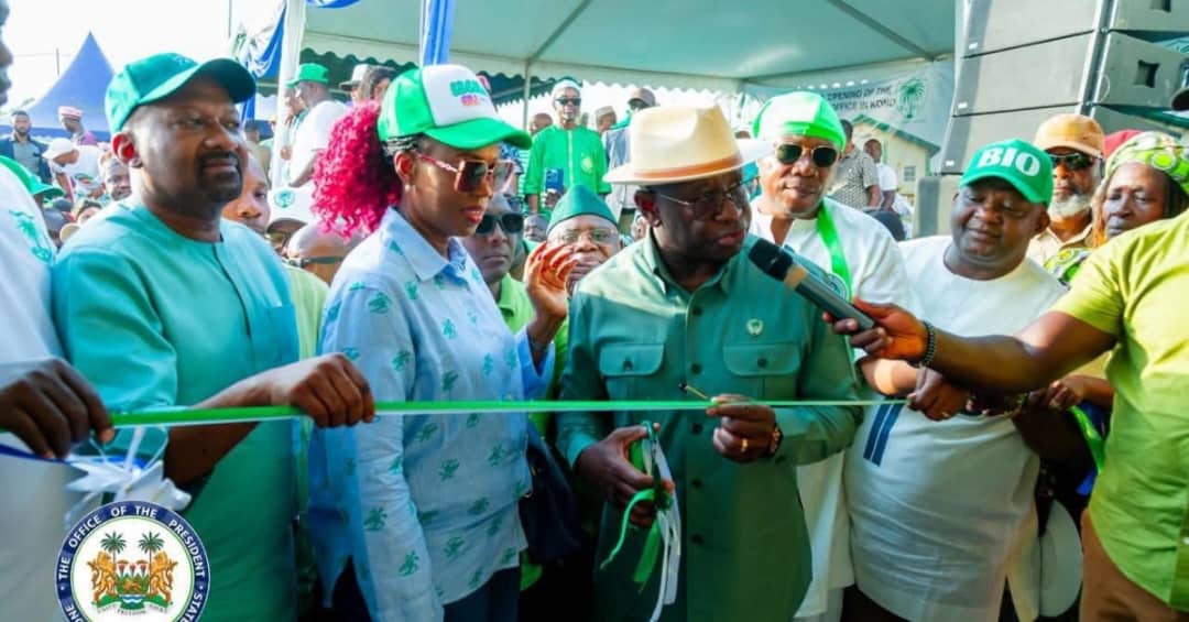 President Bio Commission New SLPP Office in Kono District, Koidu City