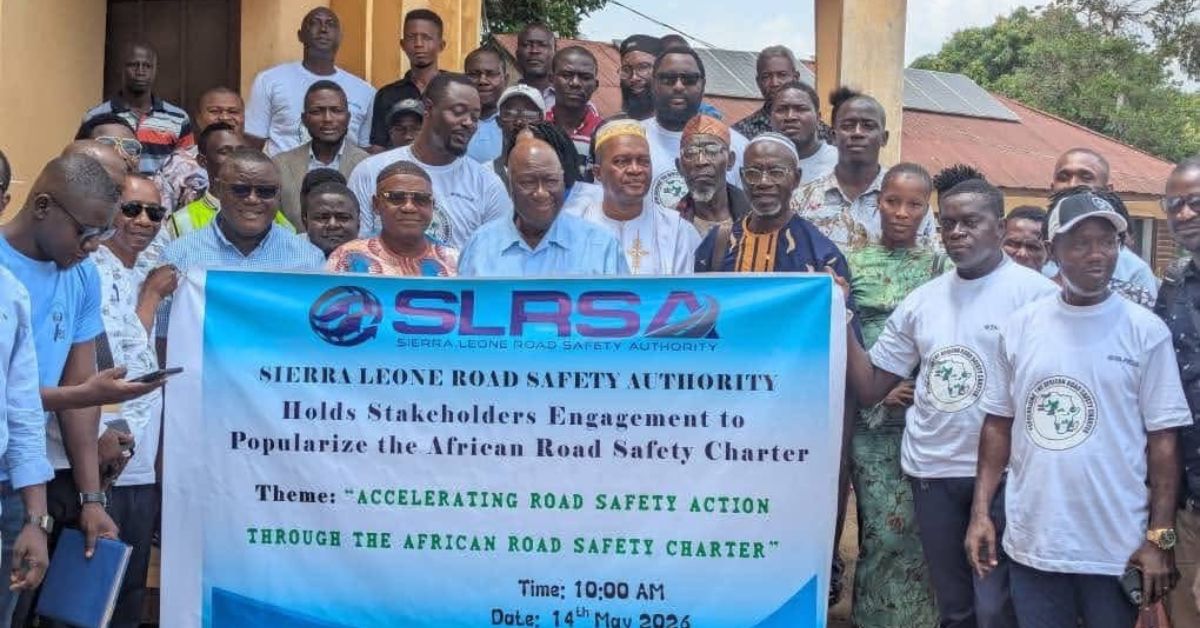 SLRSA Takes Road Safety Campaign to Port Loko, Pushes African Safety Charter