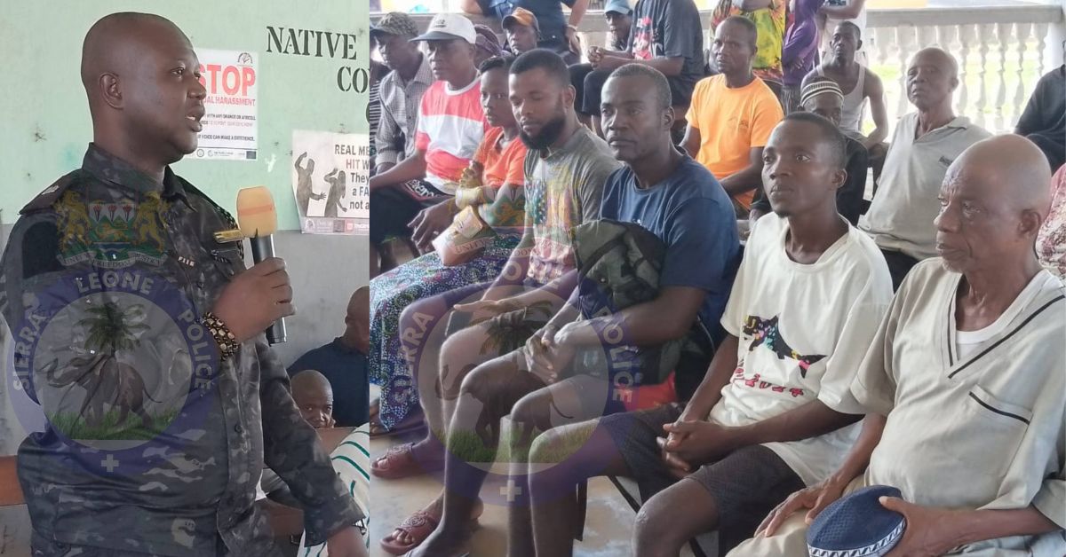 Bo East LUC Engages Boama Chiefdom Stakeholders on Security and Crime Prevention