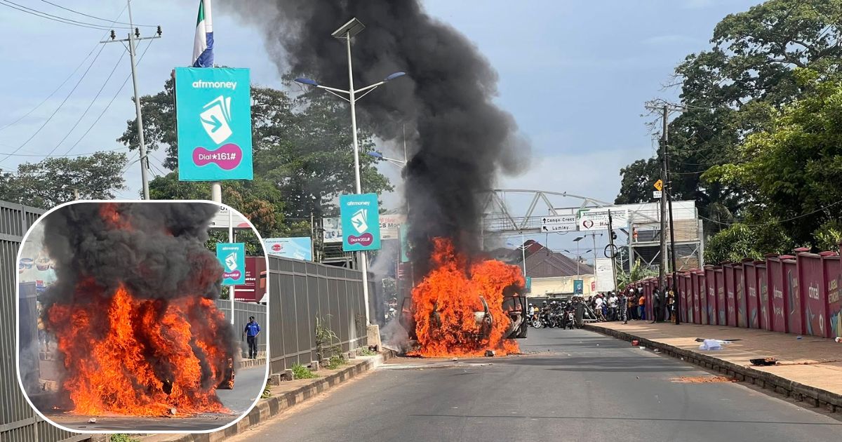 Vehicle Destroyed by Fire on Busy Wilberforce Road