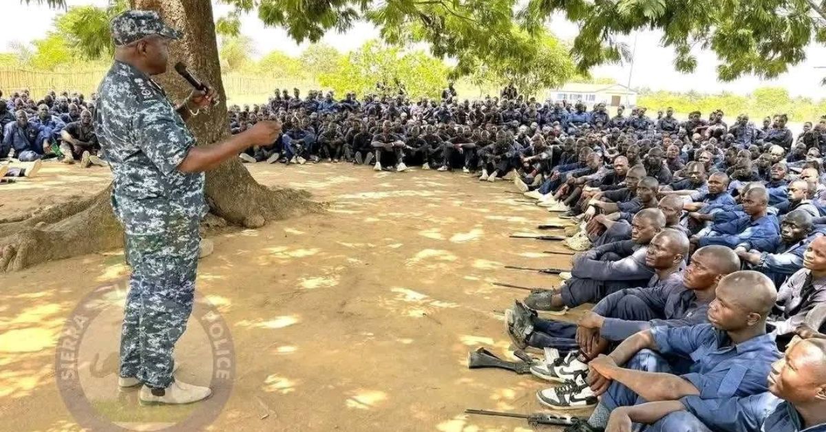 IGP Sellu Engages Police Recruits in Kambia, Emphasizes Discipline and National Service