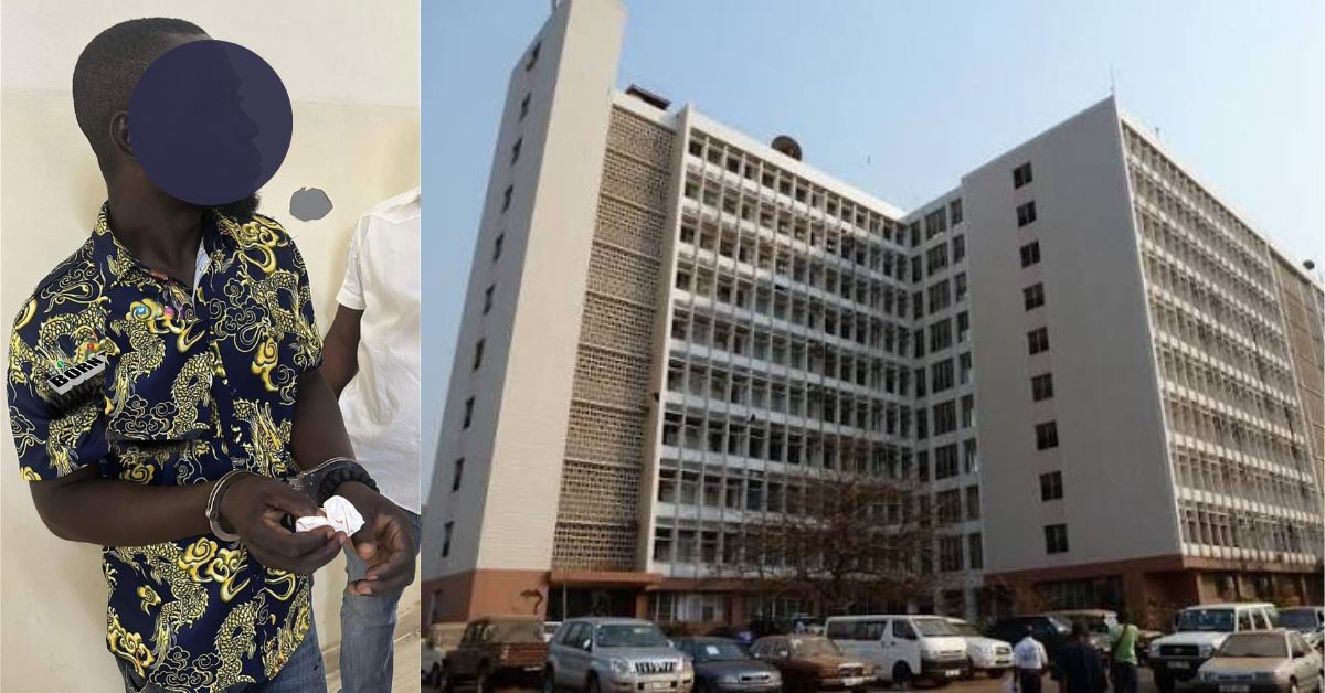 Suspected Thief Caught Stealing Government Property at Youyi Building in Freetown