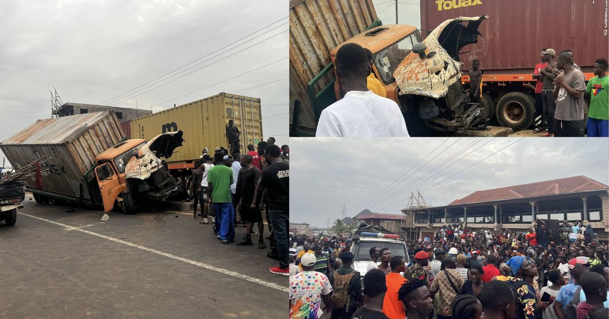 Deadly Container Truck Accident on Rokel–Waterloo Highway, Six Feared Dead