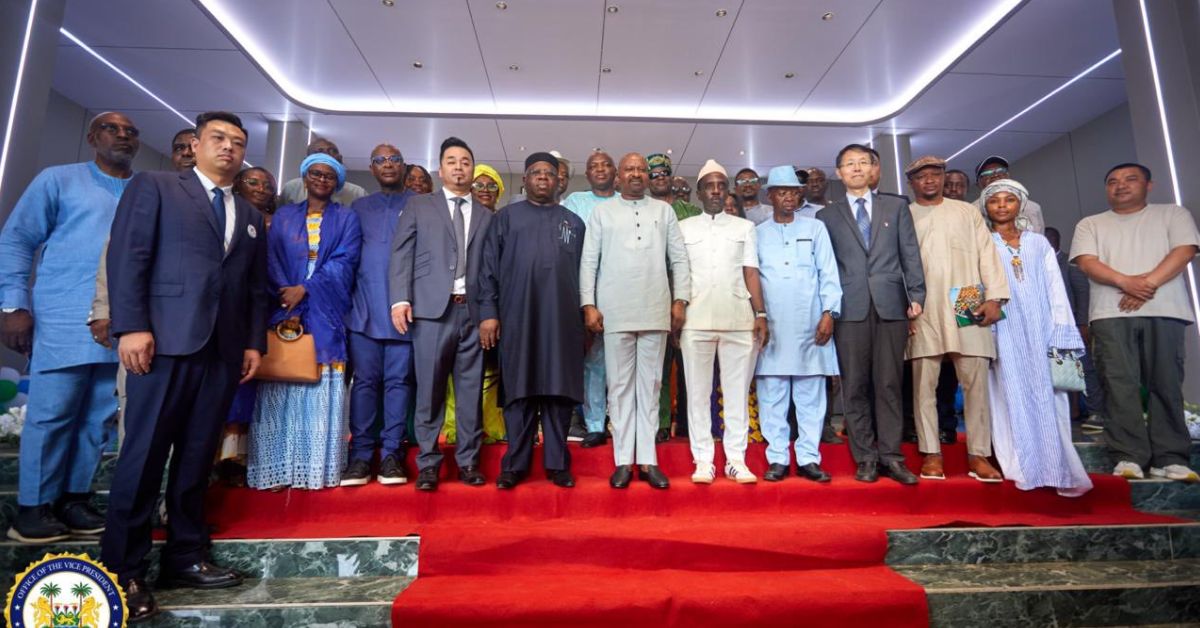 Vice President Juldeh Jalloh Reopens Government Printing Department