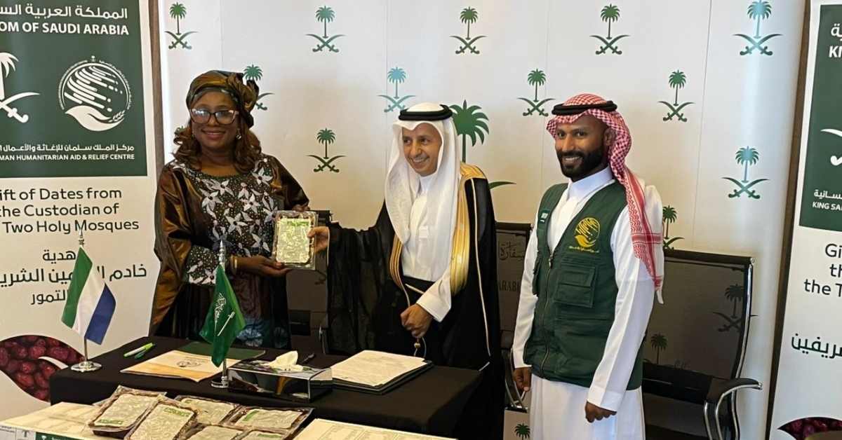 Saudi Arabia Donates Consignment of Dates to Sierra Leone