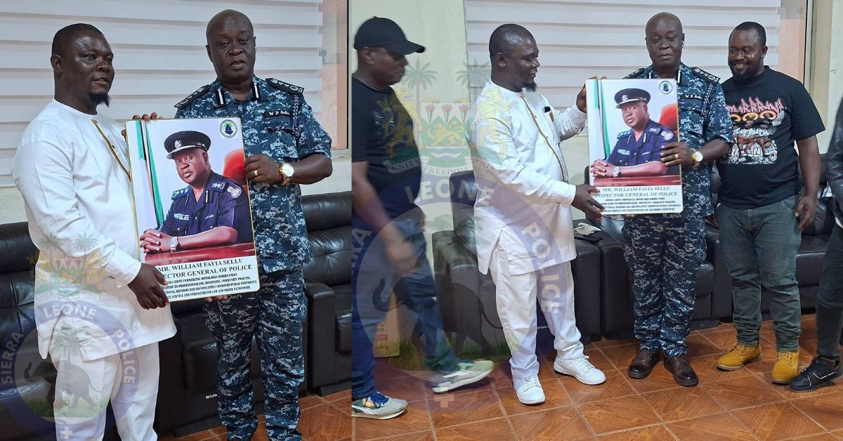 Bike Riders Union Honours IGP William Fayia Sellu