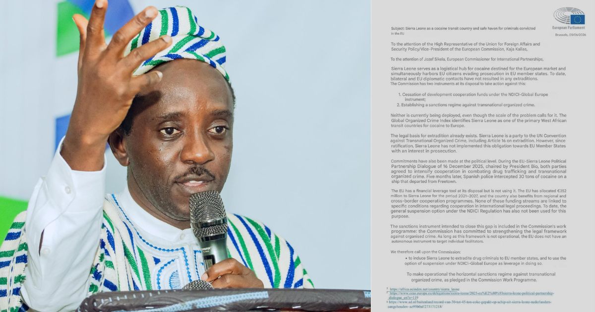 Information Minister Bah Dismisses Circulating EU Parliament Letter on Sierra Leone as “100% Fake”